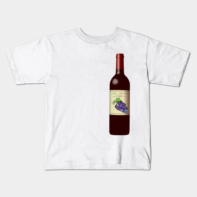 The Office Oaky Afterbirth Wine Bottle Kids T-Shirt by felixbunny